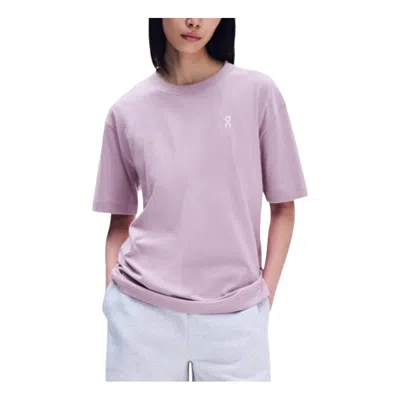 On (wmns)  Running Club T-shirt Glow 'foxglove' In Purple