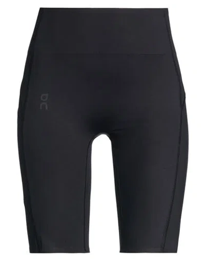 On Woman Shorts & Bermuda Shorts Black Size M Recycled Polyester, Elastane
