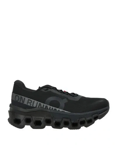 On Woman Sneakers Black Size 5.5 Textile Fibers, Synthetic Material