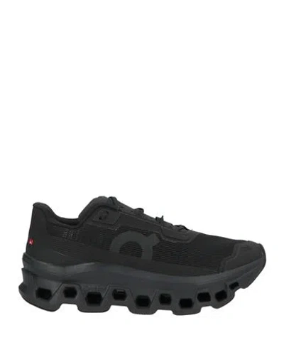 On Woman Sneakers Black Size 8 Textile Fibers, Synthetic Fibers