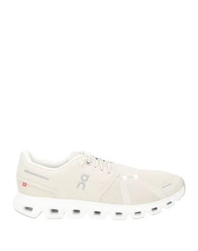 On Woman Sneakers Cream Size 6.5 Textile Fibers In White