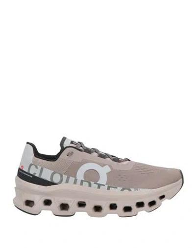 On Woman Sneakers Grey Size 9 Textile Fibers In Gray