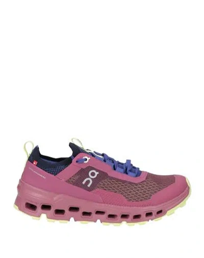 On Woman Sneakers Mauve Size 7 Textile Fibers In Multi