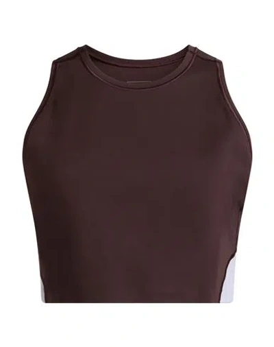 On Woman Top Chocolate Brown Size M Recycled Polyamide, Elastane