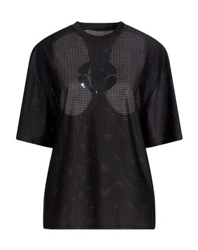 On Woman T-shirt Black Size Xs Recycled Polyethylene, Elastane