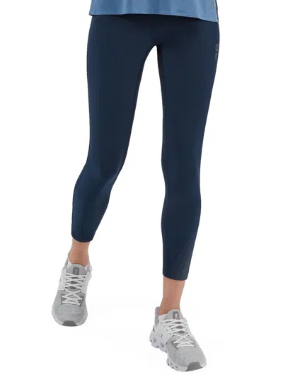 On Active Running Tights In Navy In Blue
