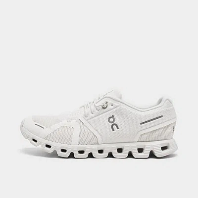 On Women's Cloud 5 Running Shoes In White