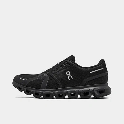 On Black Cloud 5 Sneakers In Black/black 