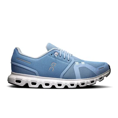 ON WOMEN'S CLOUD 6 SHOES IN CHAMBRAY/ WHITE