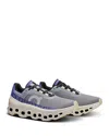 On Women's Cloudmster Lace Up Running Sneakers In Mist/blueberry