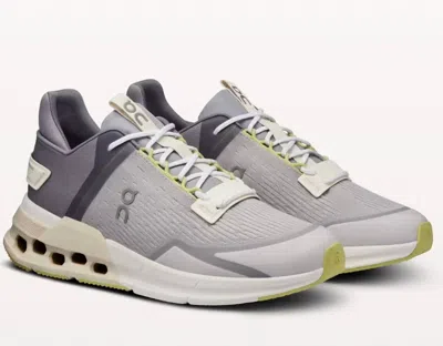 On Cloudnova Flux Lace-up Trainers In Grey