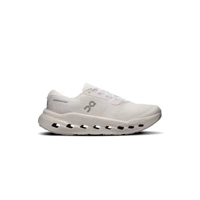 On Women's Cloudrunner 3 Wide Running Shoes In White/ivory In Gray