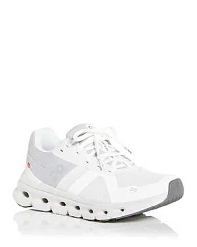 On Women's Cloudrunner Training Sneakers In White/frost