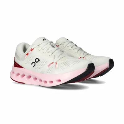 On Women's Cloudsurfer 2 Running Shoe In Ivory Pey In Multi
