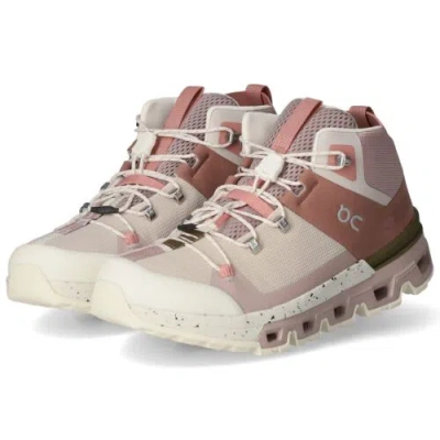 Pre-owned On Women's Cloudtrax Hiking Boots (rose - Ivory, Us Footwear Size System, Adult, In Rose/ivory