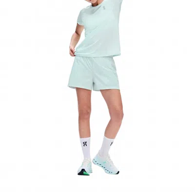 On Women's Core Short Sleeve Tee In Flurry In Green