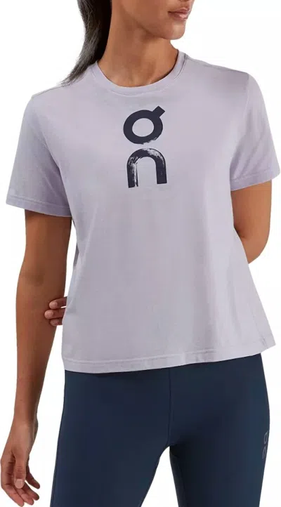 On Women's Graphic Top In Lilac In Blue