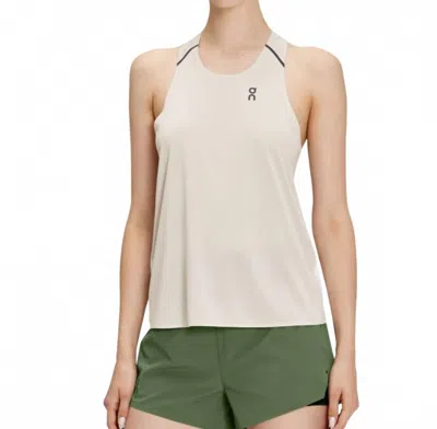 On Women's High-tech Polyester Sleeveless Tank-t In Pearl Undyed-white In Multi