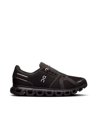 On Womens Cloud 6 Running Shoes In Black