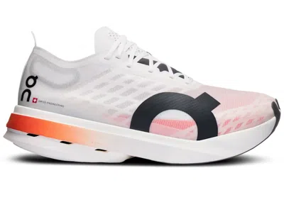 Pre-owned On Women's  Running Cloudboom Strike Orange Sneakers In White/black