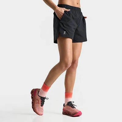 On Women's Running Essential Shorts In Black