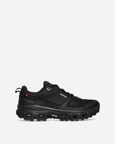 On Women S Cloudrock Low Wp Sneakers In Black