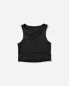 On Women S Studio Cut-out Crop Top In Black