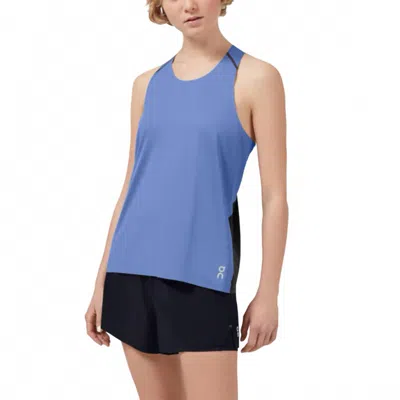 On Women's Tank Top In Marina Black In Blue