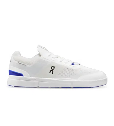 On Women's The Roger Spin Sneakers In White/indigo