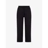 On Womens Black Focus Tech Cott-blend Jogging Bottoms Xs In Black