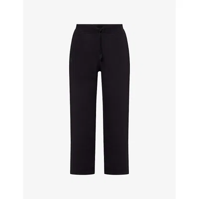 On Womens Black Focus Tech Cott-blend Jogging Bottoms Xs