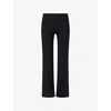 On Womens Black Studio Flared Performance Leggings In Black