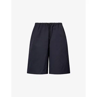 On Womens Black Toggle-waist Woven Bermuda Shorts