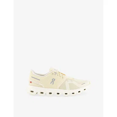 On Womens Castor Ivory F Cloud 6 Mesh Trainers In Neutral