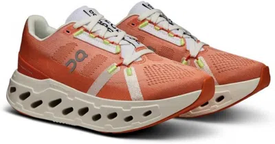 Pre-owned On Womens Cloudeclipse Textile Trainers In Flame Ivory