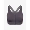 On Womens Eclipse Endurance Zip Stretch-woven Sports Bra In Black