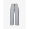 On Womens Basalt Focus Tech Straight-leg Stretch-cott Blend Jogging Bottoms In Gray