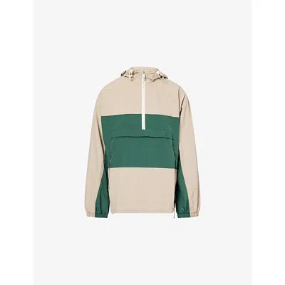 On Womens Kasha Half-zip Hooded Shell Anorak In Neutral