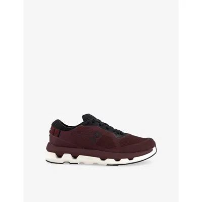 On Womens Mulberry Black F Cloudze Woven Low-top Trainers