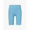 On Womens Niagara Studio Logo-print Performance Shorts In Blue