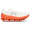 On Cloudmster Running Shoe In White/flame