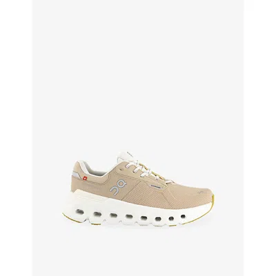 On Womens Sand Dew F Cloudrunner 2 Waterproof Woven Trainers Eur 38/5 Uk In Neutral