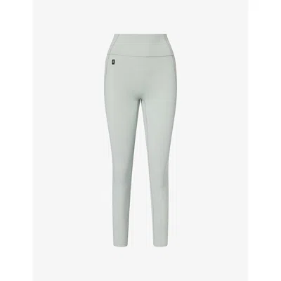 On Womens Green Studio Brand-print Workout Leggings