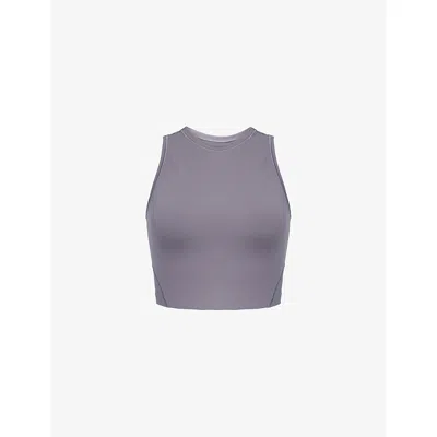 On Womens Rock Studio Stretch-woven Crop Top