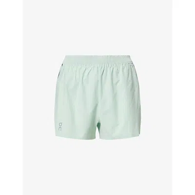 On Womens Creek Train Brand-print Woven Shorts In Neutral