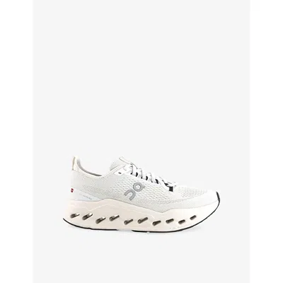 On Womens White F Cloudsurfer Max Woven Low-top Trainers Eur 37.5 / 4.5 Uk
