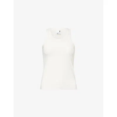 On Womens Ivory Zendaya X  All-day Ribbed Limited Editi Jersey Tank Top Xs In White