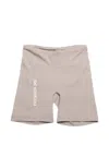 On X Erewh Logo-print Compressi Shorts In Gray