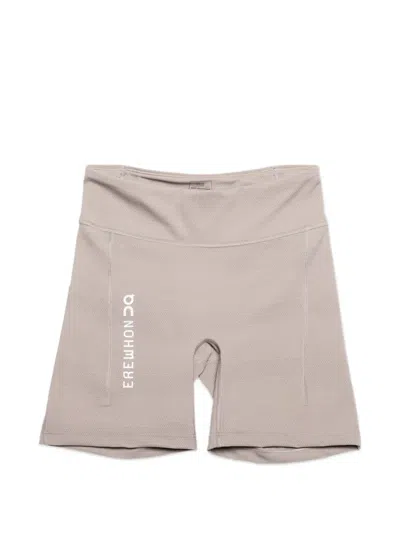 ON X EREWHON LOGO-PRINT COMPRESSION SHORTS