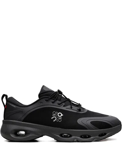 On X Loewe Cloudsolo Logo Sneakers In Black